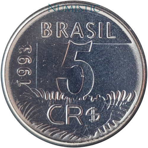 5 Cruzeiros Reais - Arara — reverse