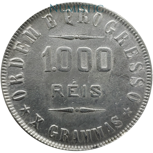 1.000 Réis — reverse