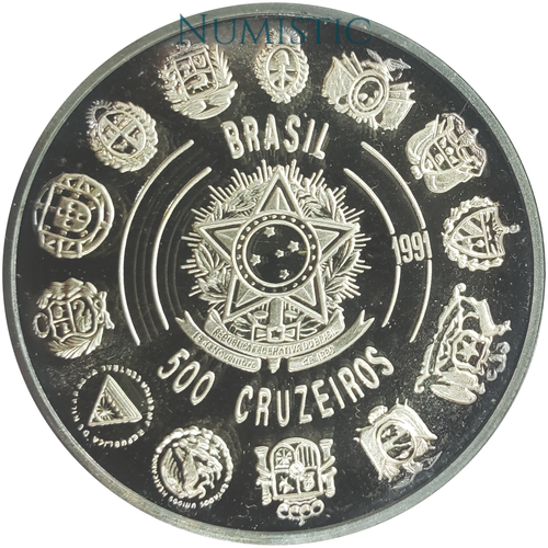 500 Cruzeiros - 500 Anos do Descobrimento das Américas — reverse