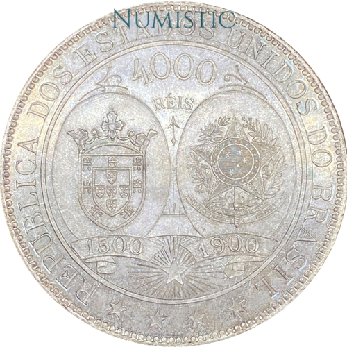 4.000 Réis - IV Centenário do Descobrimento do Brasil — reverse