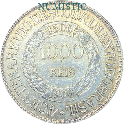 1.000 Réis - IV Centenário do Descobrimento do Brasil — reverse