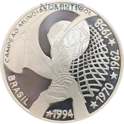 4 Reais - Tetracampeonato Mundial de Futebol — obverse
