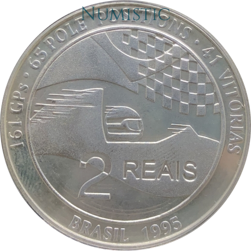 2 Reais - Ayrton Senna, Tricampeão Mundial de Fórmula 1 — obverse