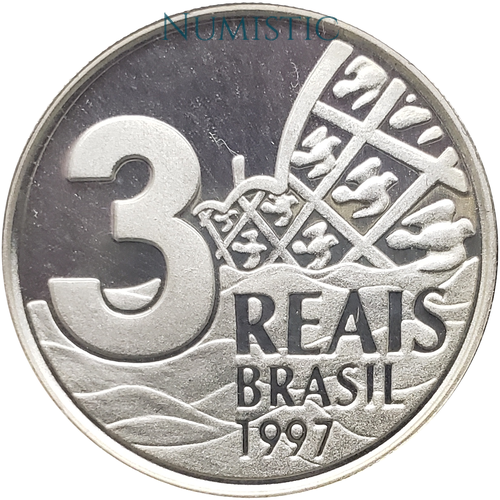 3 Reais - Centenário da Cidade de Belo Horizonte — obverse
