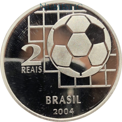 2 Reais - Centenário da Fifa — reverse