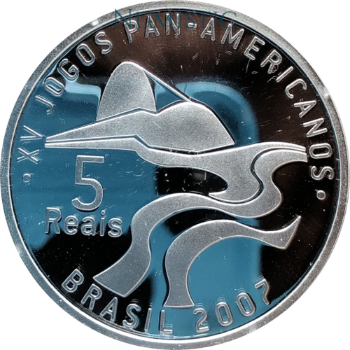 5 Reais - Jogos Pan Americanos — obverse