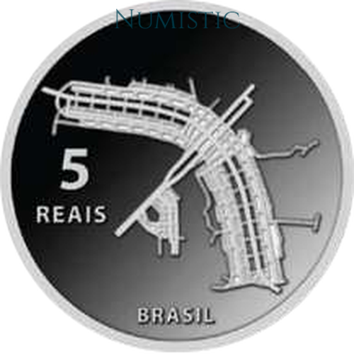 5 Reais - Brasília, Patrimônio da Humanidade - UNESCO — reverse