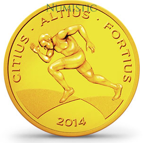 10 Reais - Jogos Olímpicos e Paralímpicos RIO - 100 Metros Rasos/ Cristo Redentor — obverse