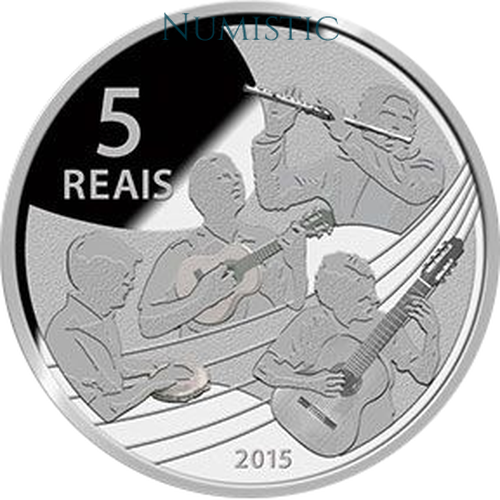 5 Reais - Jogos Olímpicos e Paralímpicos RIO - Voleibol/ Chorinho — reverse