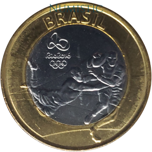 1 Real - Jogos Olímpicos e Paralímpicos RIO - Rugby — obverse