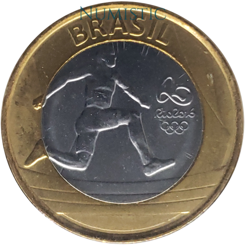 1 Real - Jogos Olímpicos e Paralímpicos RIO - Atletismo — obverse