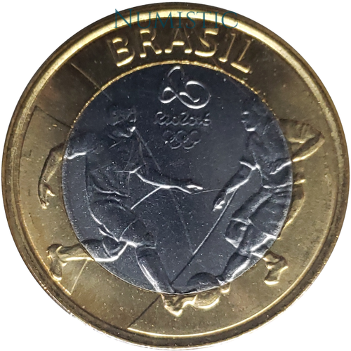 1 Real - Jogos Olímpicos e Paralímpicos RIO - Futebol — obverse