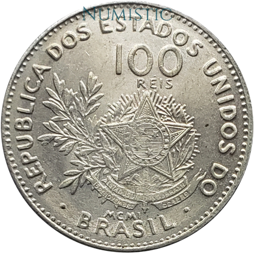 100 Réis MCMI — reverse