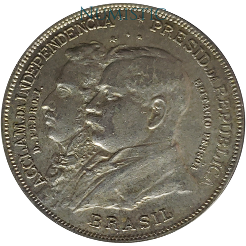 2.000 Réis - Centenário da Independência — obverse