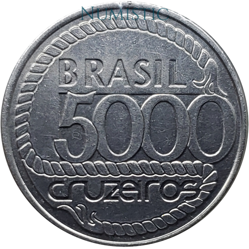 5.000 Cruzeiros - Tiradentes — reverse