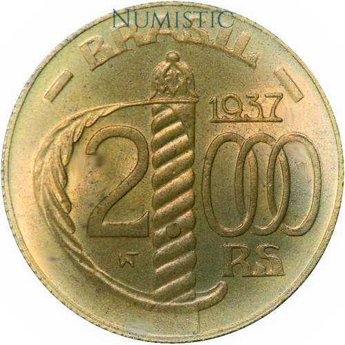 2.000 Réis - Duque de Caxias — reverse