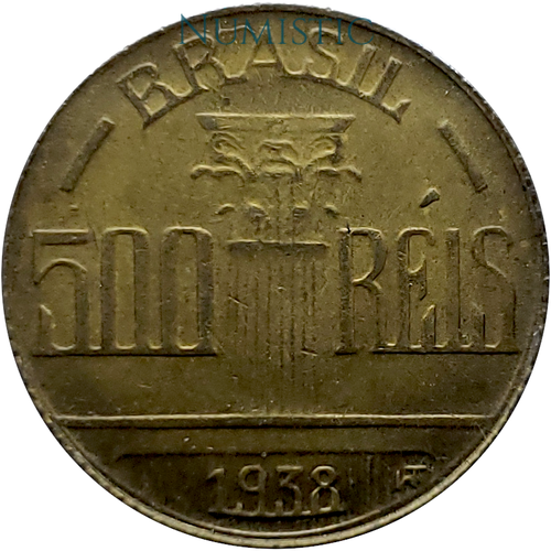 500 Réis - Feijó — reverse