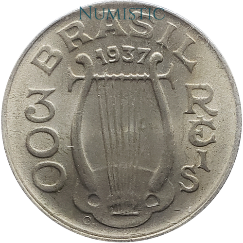 300 Réis - Carlos Gomes — reverse