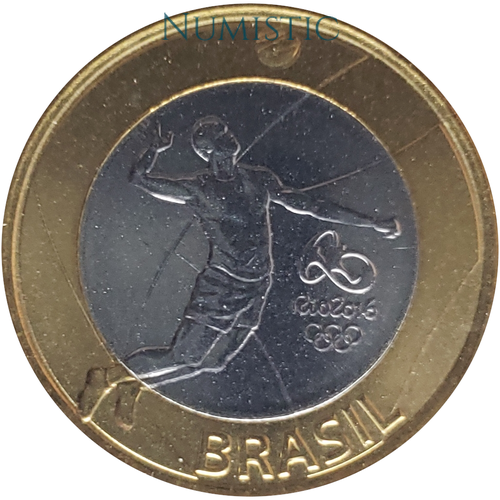 1 Real - Jogos Olímpicos e Paralímpicos RIO - Voleibol — obverse