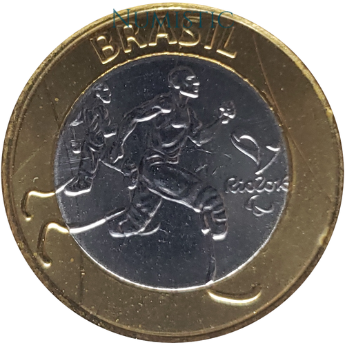 1 Real - Jogos Olímpicos e Paralímpicos RIO - Atletismo Paralímpico — obverse