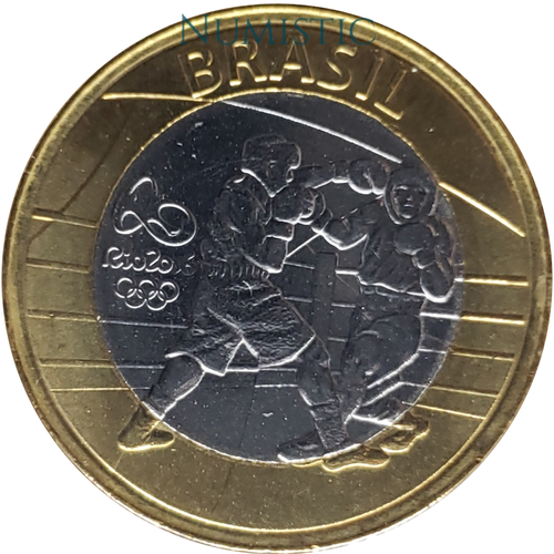 1 Real - Jogos Olímpicos e Paralímpicos RIO - Boxe — obverse