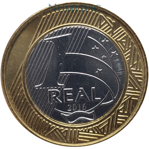 1 Real - Jogos Olímpicos e Paralímpicos RIO - Mascote Olímpico — reverse