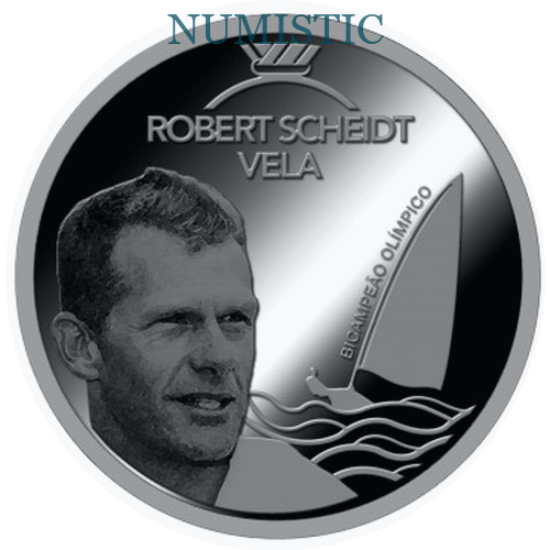 Medalhas Grandes Ídolos do Esporte - Robert Scheidt — reverse