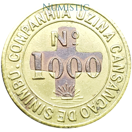 Ficha Uzina Tiúma N° 1.000 — reverse