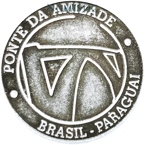 Token Marco das Três Fronteiras - Ponte da Amizade — reverse