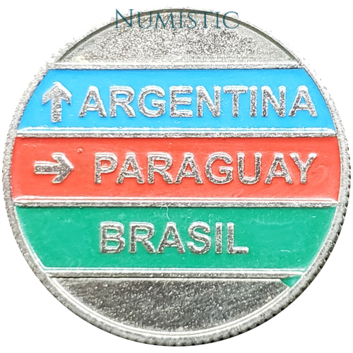 Token Marco das Três Fronteiras - Argentina, Paraguay, Brasil — reverse