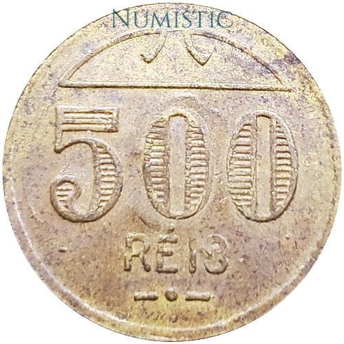 Ficha 500 Réis CR — obverse
