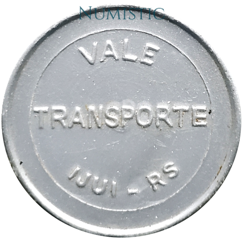 Ficha Vale Transporte Ijui - RS — reverse