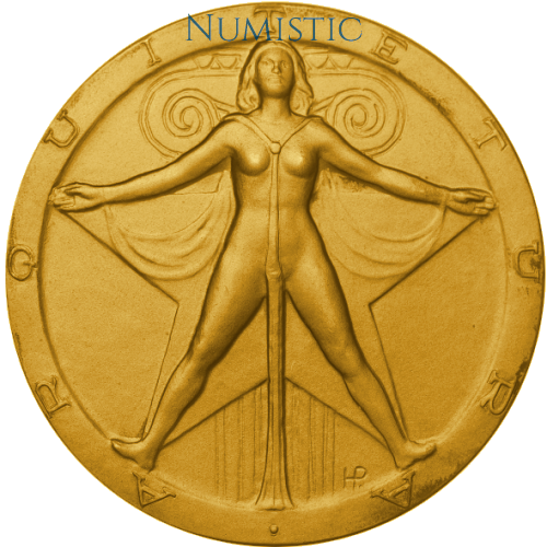 Medalha Arquitetura — Anverso