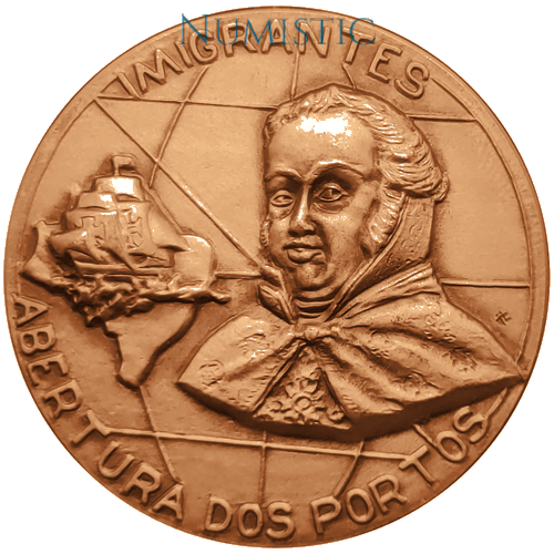 Medalha Imigrantes — Anverso