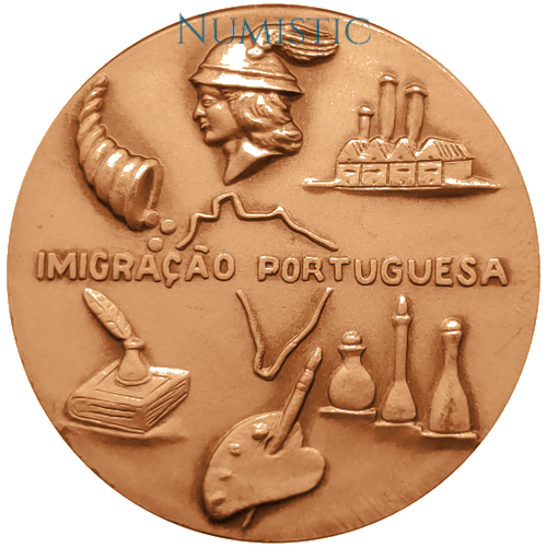 Medalha Imigrantes — Reverso