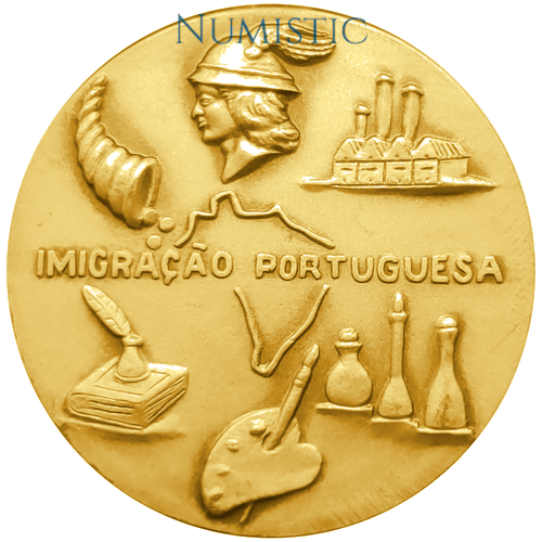 Medalha Imigrantes — Reverso