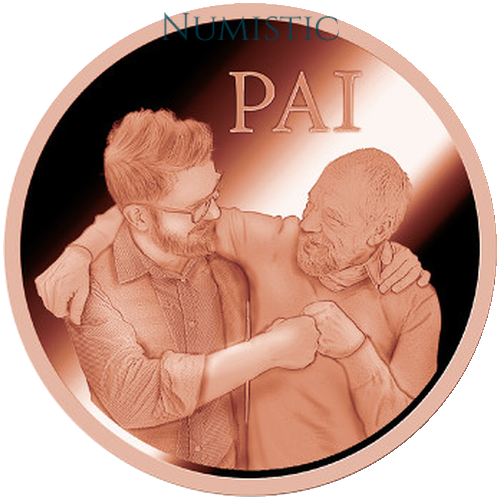 Medalha Comemorativa Dia dos Pais — Reverso