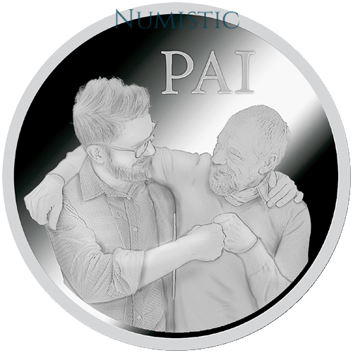 Medalha Comemorativa Dia dos Pais — Reverso