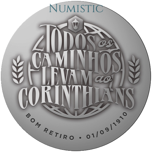 Medalha Corinthians 115 Anos: Todos os caminhos levam ao Corinthians — Reverso