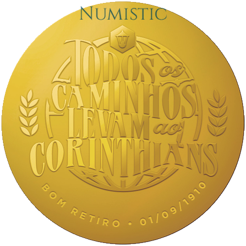 Medalha Corinthians 115 Anos: Todos os caminhos levam ao Corinthians — Reverso