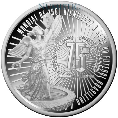 Medalha Palmeiras Campeão Mundial de Clubes 1951 - 75 Anos — Reverso