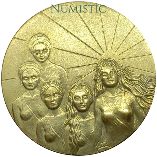 Medalha 1° Ano do Conselho Nacional dos Direitos da Mulher — obverse