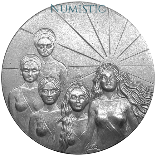 Medalha 1° Ano do Conselho Nacional dos Direitos da Mulher — obverse