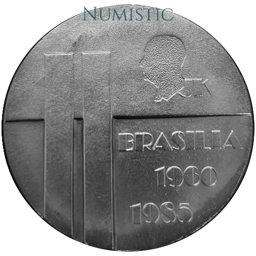 Medalha 25 Anos de Brasília — reverse