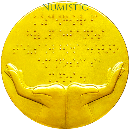 Medalha 150 Anos da Publicação do Sistema Braille — reverse
