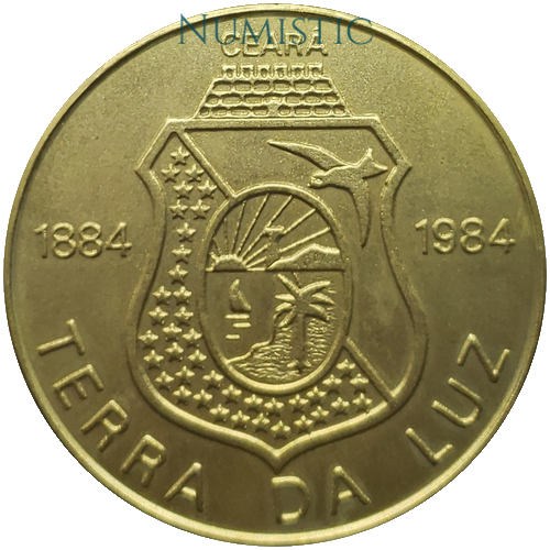 Medalha Centenário da Abolição da Escravatura no Ceará — reverse