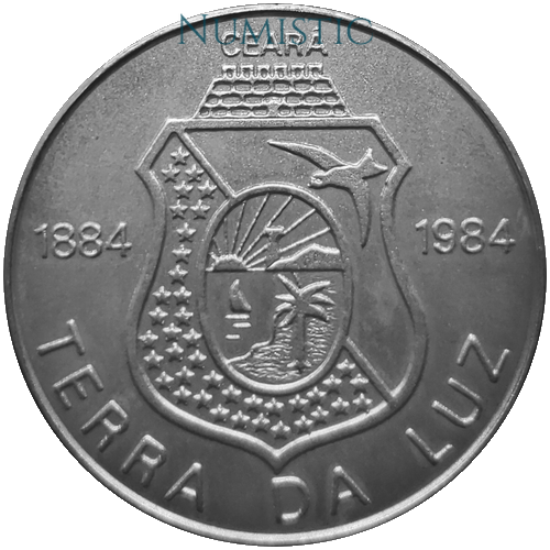 Medalha Centenário da Abolição da Escravatura no Ceará — reverse