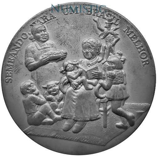 Medalha Centenário de Monteiro Lobato — reverse