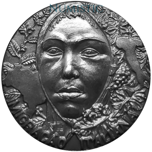 Medalha Imigração Italiana — obverse