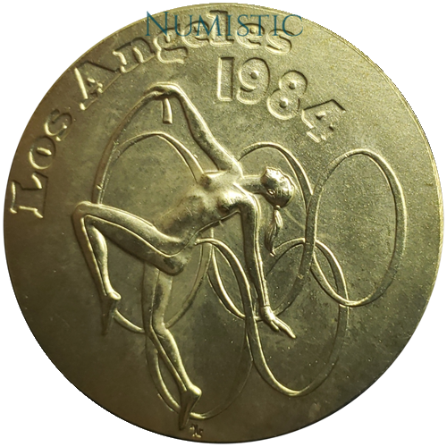 Medalha Jogos da XXIII Olimpíada — obverse